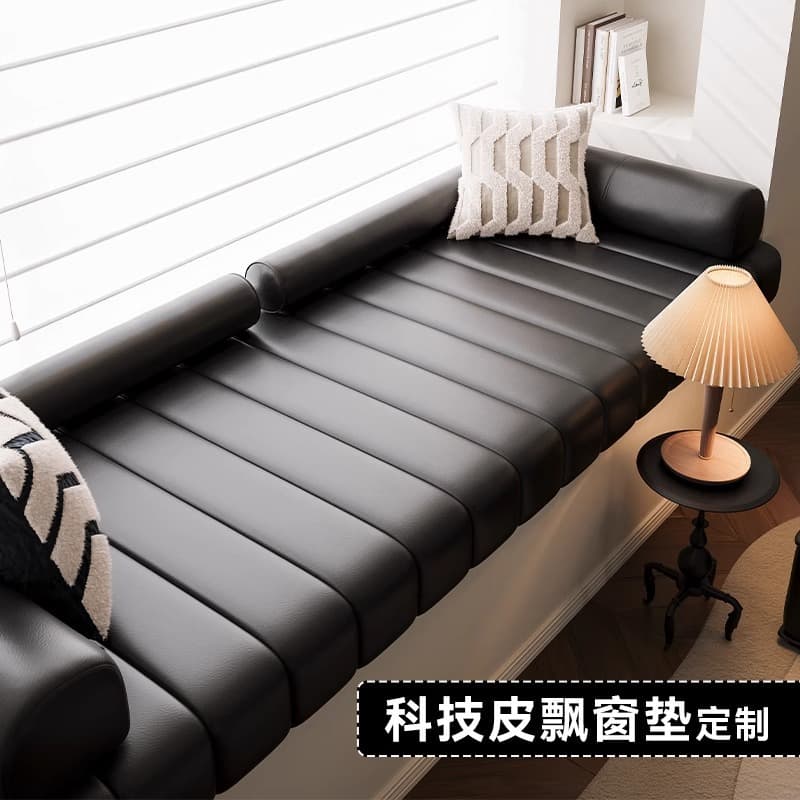 Cat-Scratch Leather Bay Window Cushion Luxury Premium Custom Balcony Mat All-Season Waterproof Bay Window Sofa Custom