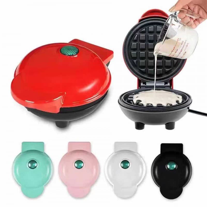 Cross-border spot CE certified mini waffle maker for home use, children's toast baking machine