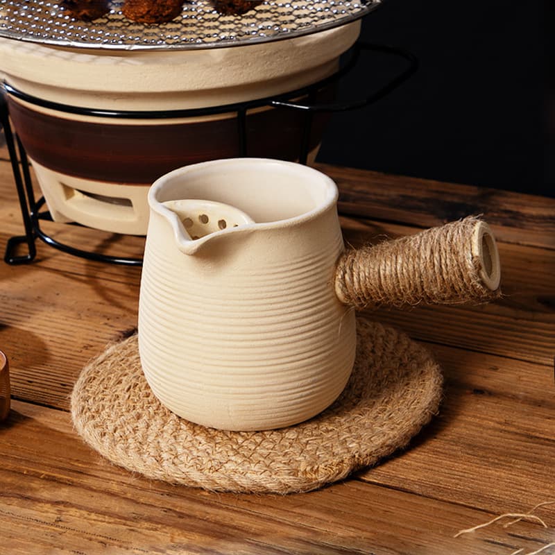 Pot Tea Tea Boiling Teaware Pottery Pot Enclosure Oven Tea Baking Tea Pot Japanese Style Side Handle Teapot Old White Tea Special Milk Teapot
