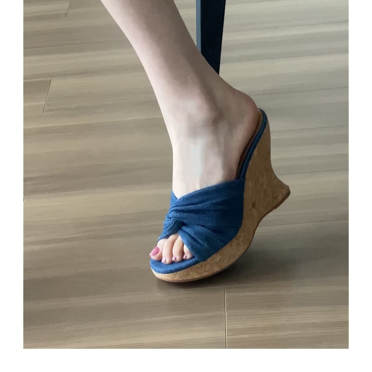 Wedge Heel Thick Sole Height Increasing Slippers Women Summer Outdoor 2026 New High Heel Sandals Slippers Match Skirts Not Tired No Beauty Slippers