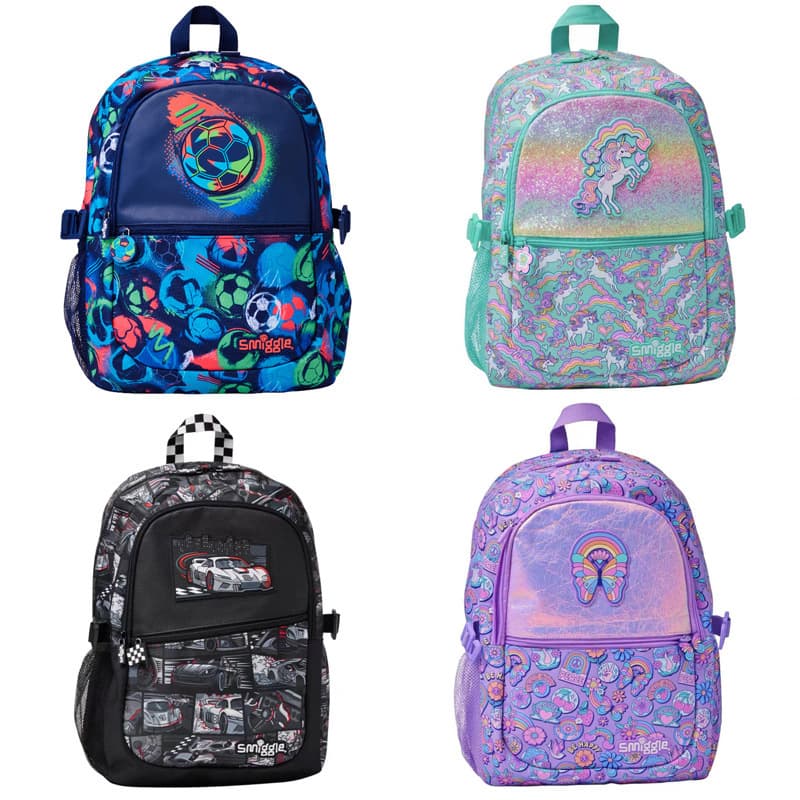 Australian Smiggle Kids Schoolbag Primary and Secondary School Students Large Capacity Backpack Outdoor Leisure Backpack Casual Bag