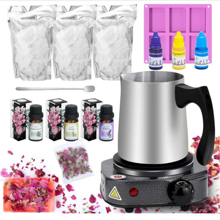Soap Making Kit Handmade Soap DIY Material Pack Self-Made Soap Base Breast Milk Soap Mold Making Tool
