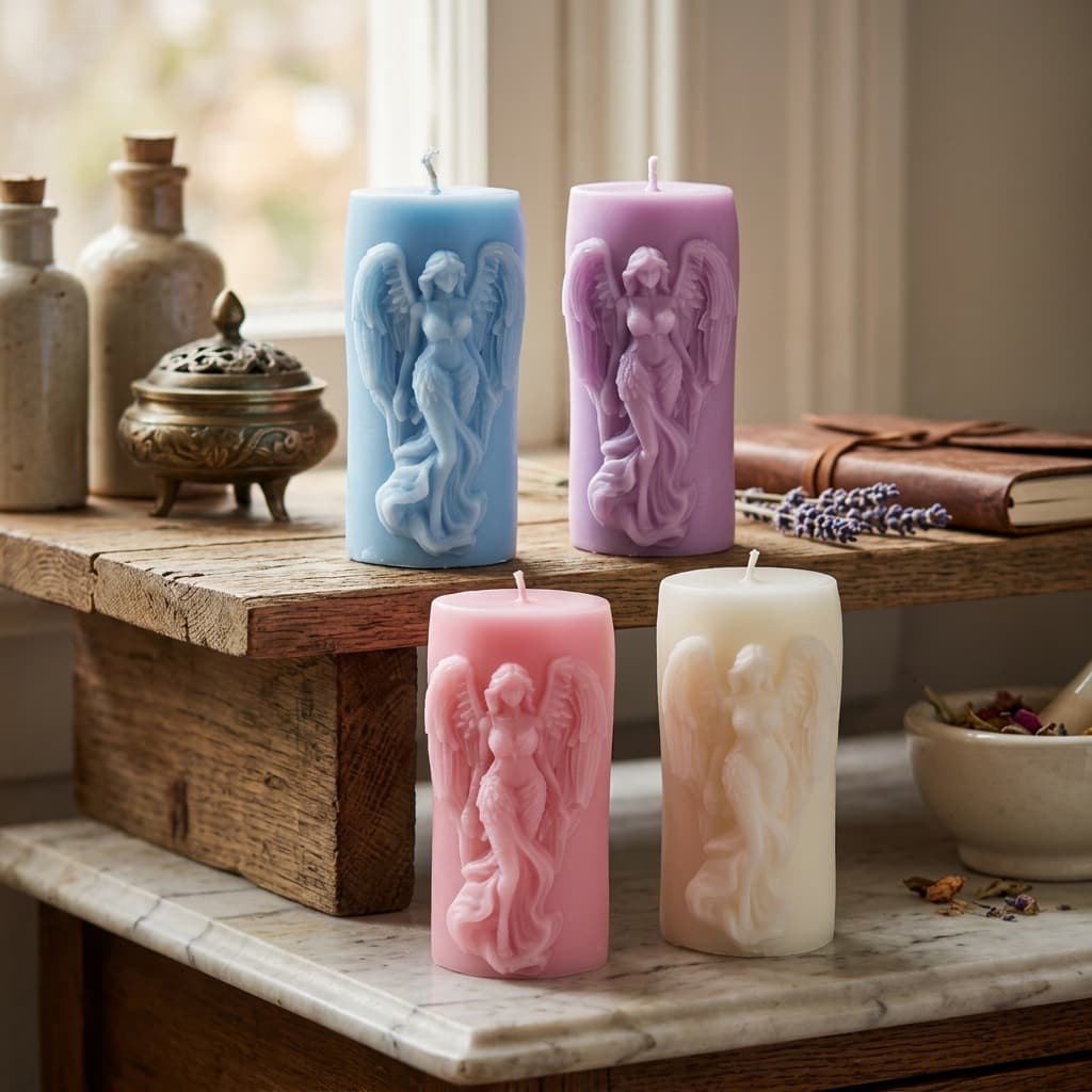 Cross-border Winged Angel Girl Shaped Scented Candle Home Decor Ornament Souvenir Creative Gift