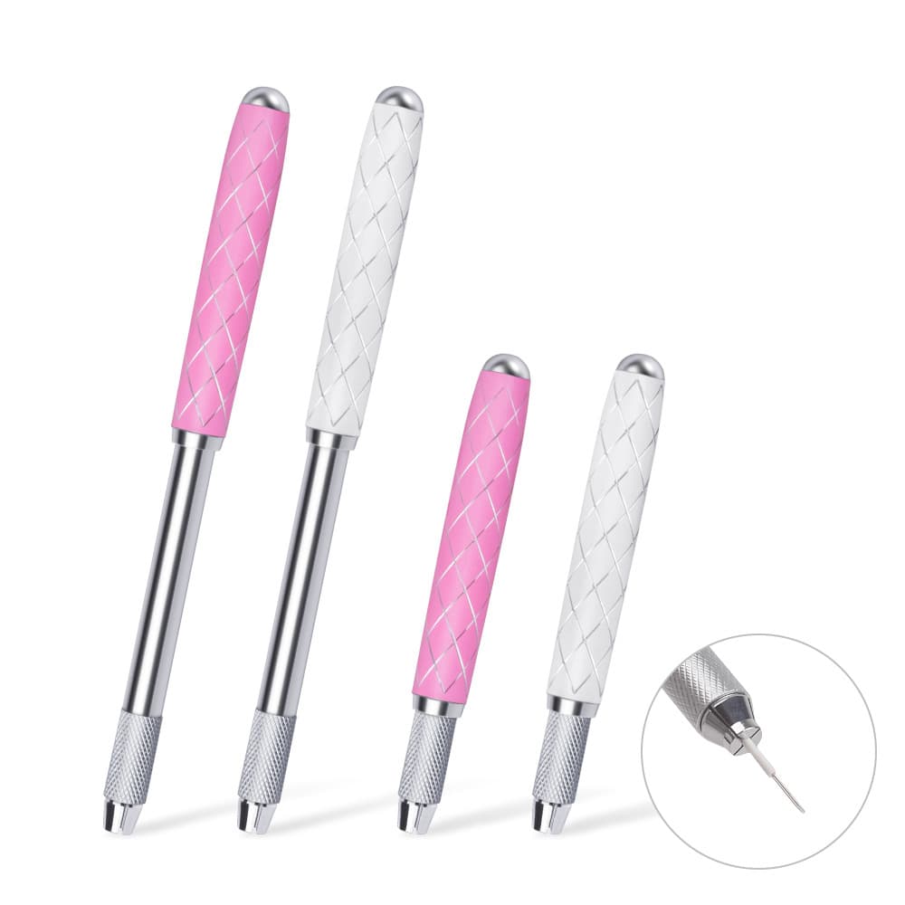 Retractable Metal Embroidery Pen 43 Tattoo Eyebrow Pen Korean Style Handmade Cross Mouth Stretchable Embroidery Pencil