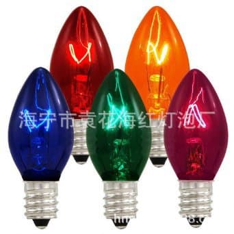 American Standard C7E12 Red Buddha Lamp Red Lotus Altar Candle Lamp Glass Bulb Decorative Lamp Salt Lamp Buddha Lamp