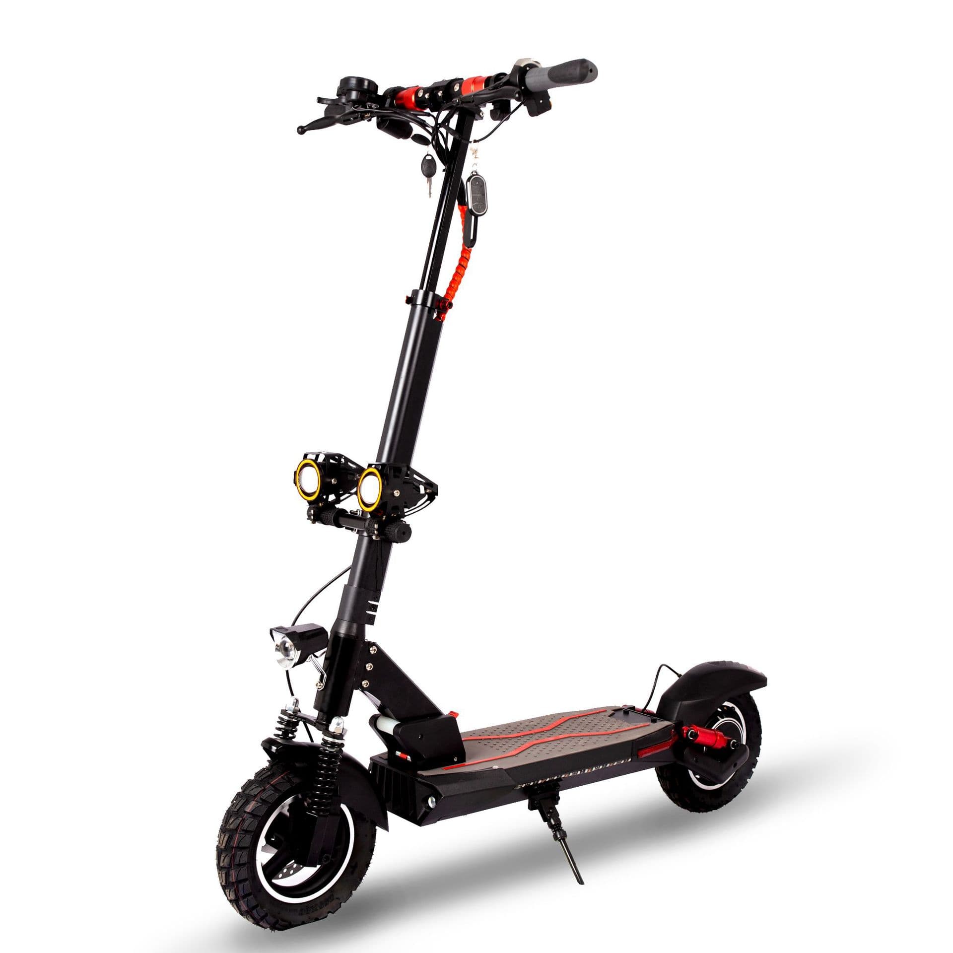 Directly supplied electric scooter for adults, double shock-absorbing foldable seat and portable electric scooter