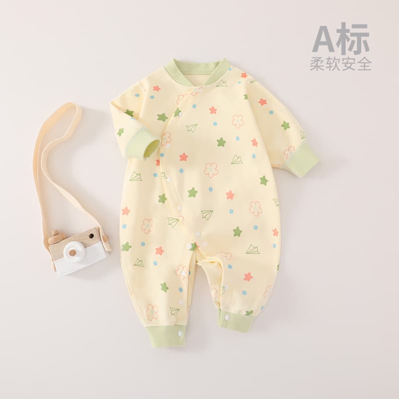 Baby Autumn Jumpsuit Cotton Sleepwear Long-Sleeve Romper for Newborns Cute Design