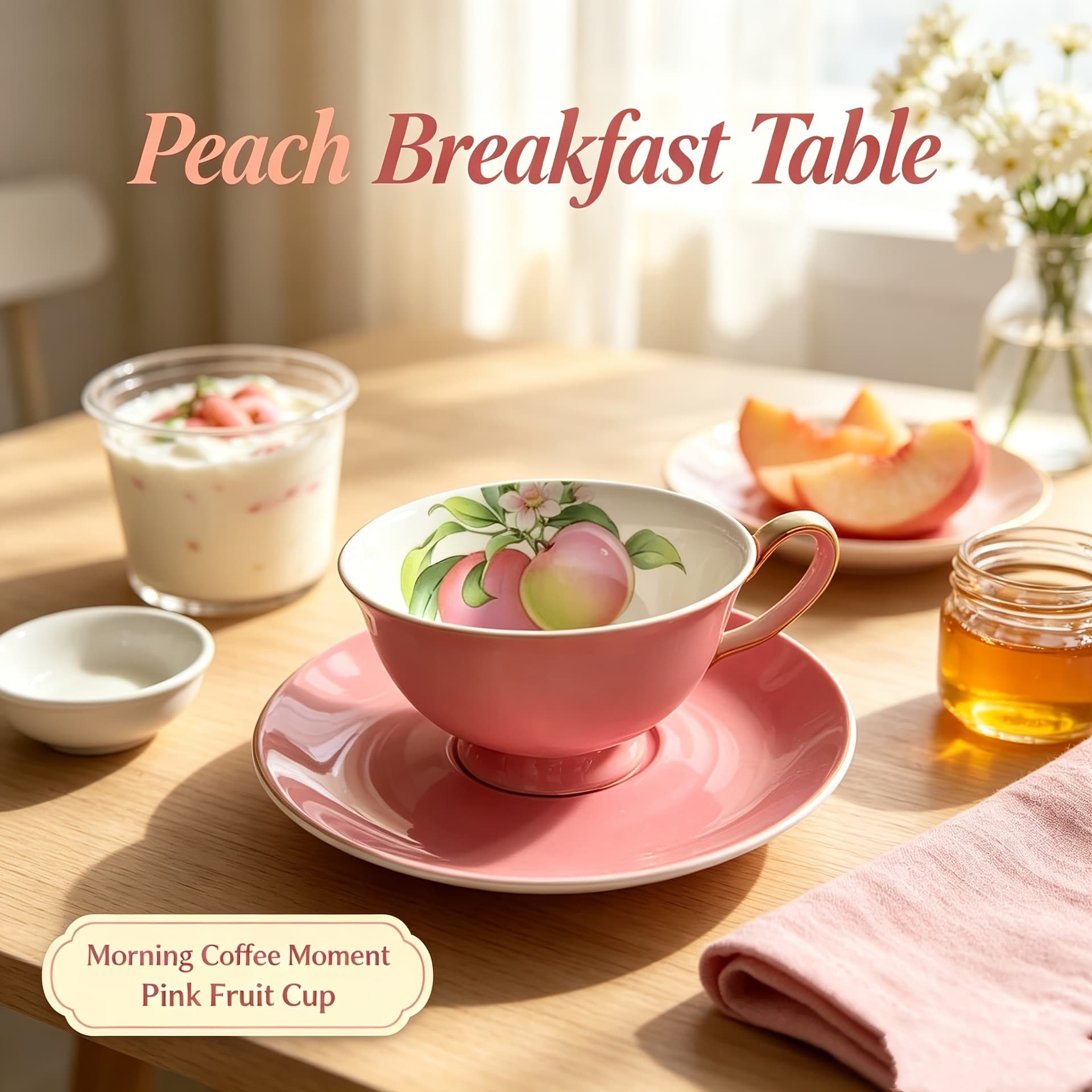Multiple Styles High-Aesthetic Patterned Ceramic Coffee Cup Tea Cup Ins-Style Ceramic Cup and Saucer Set
