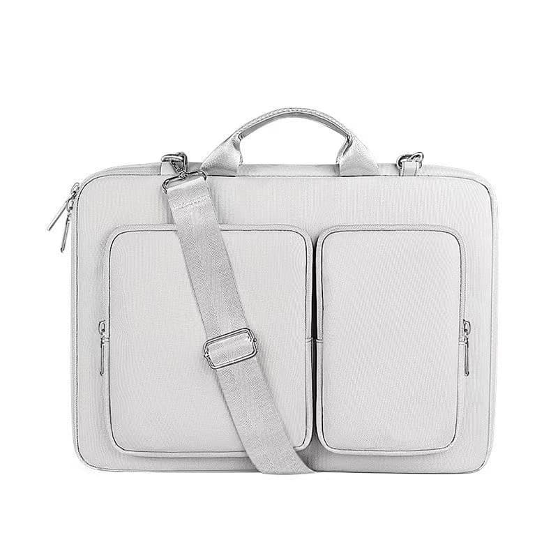 Cross-Border Source Factory Laptop Bag Business Office Notebook Bag Double-Layer Waterproof Crossbody Bag Lightweight