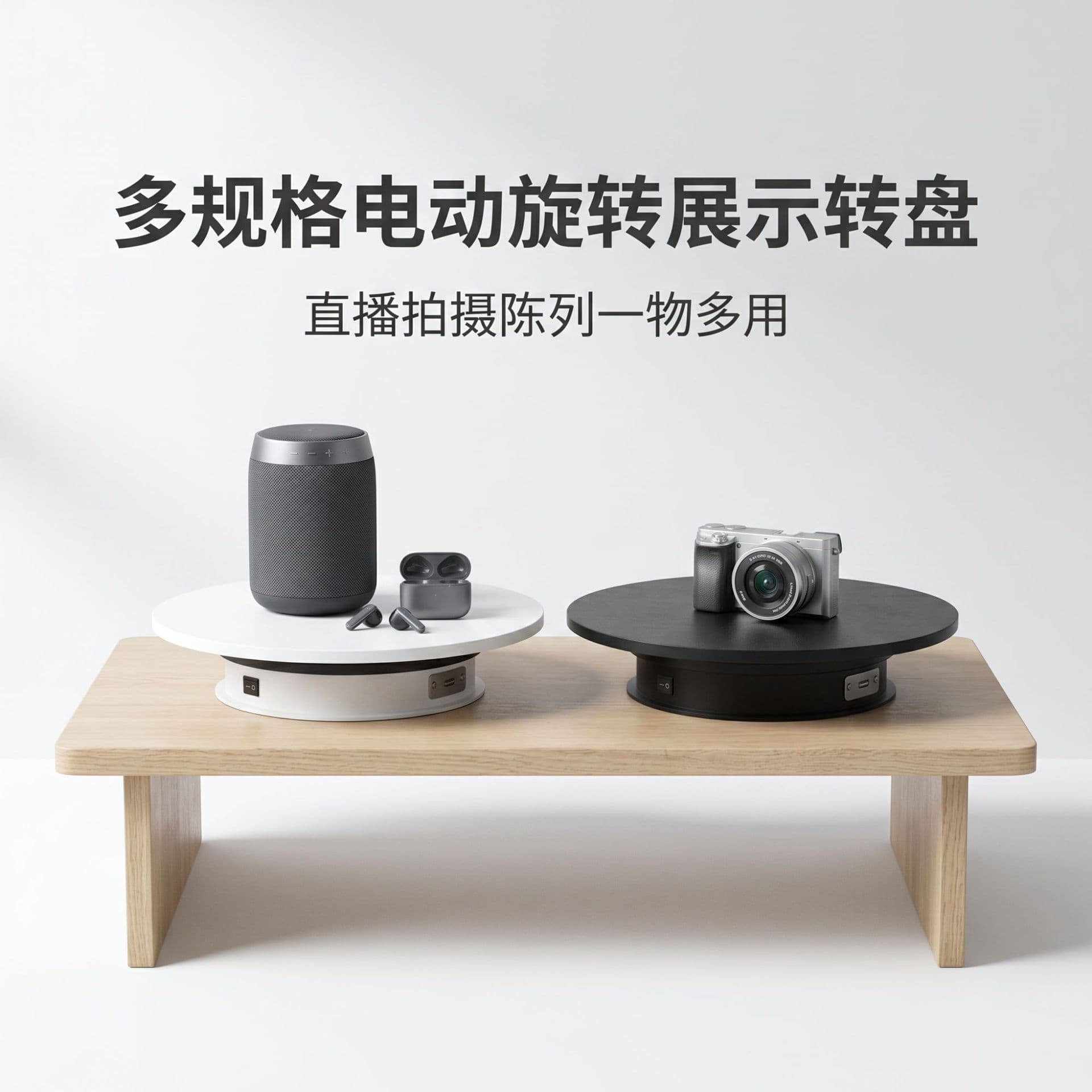 Turntable King automatic rotating display stand mobile phone live broadcast display turntable video shooting electric turntable jewelry base