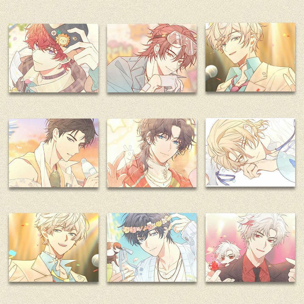 27 Laser Tower Mini Cards: Lin Zhi, Qiao Shu, Bai Wen, Gu Ziyao, Manta Anime Standee Collectible Postcards