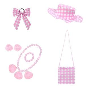 New Barbie doll character accessories bucket hat bag earrings necklace bracelet bow hair accessory