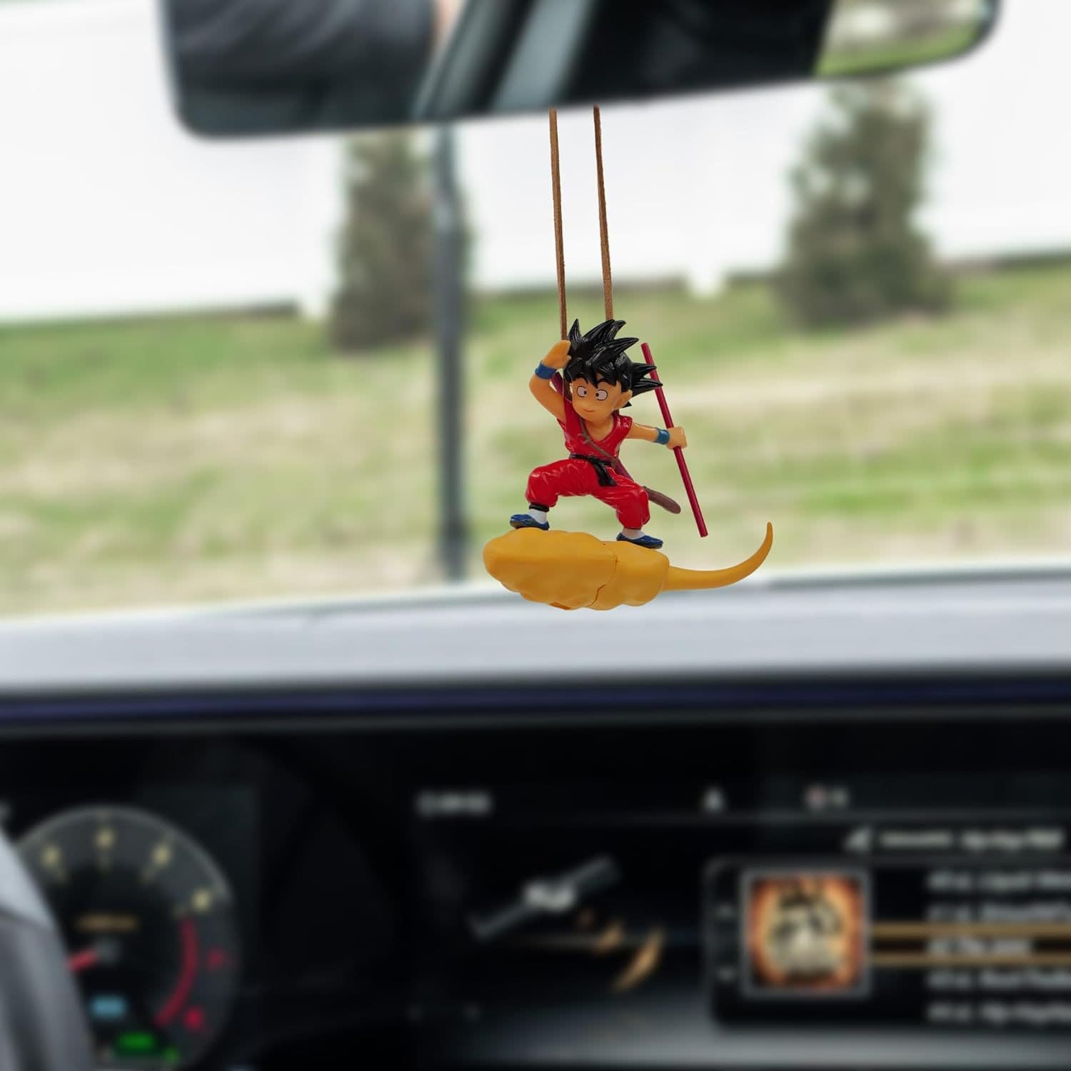 Wukong Car Pendant Dragon Ball Rearview Mirror Decoration Somersault Cloud Car Interior Decoration Amazon Creative