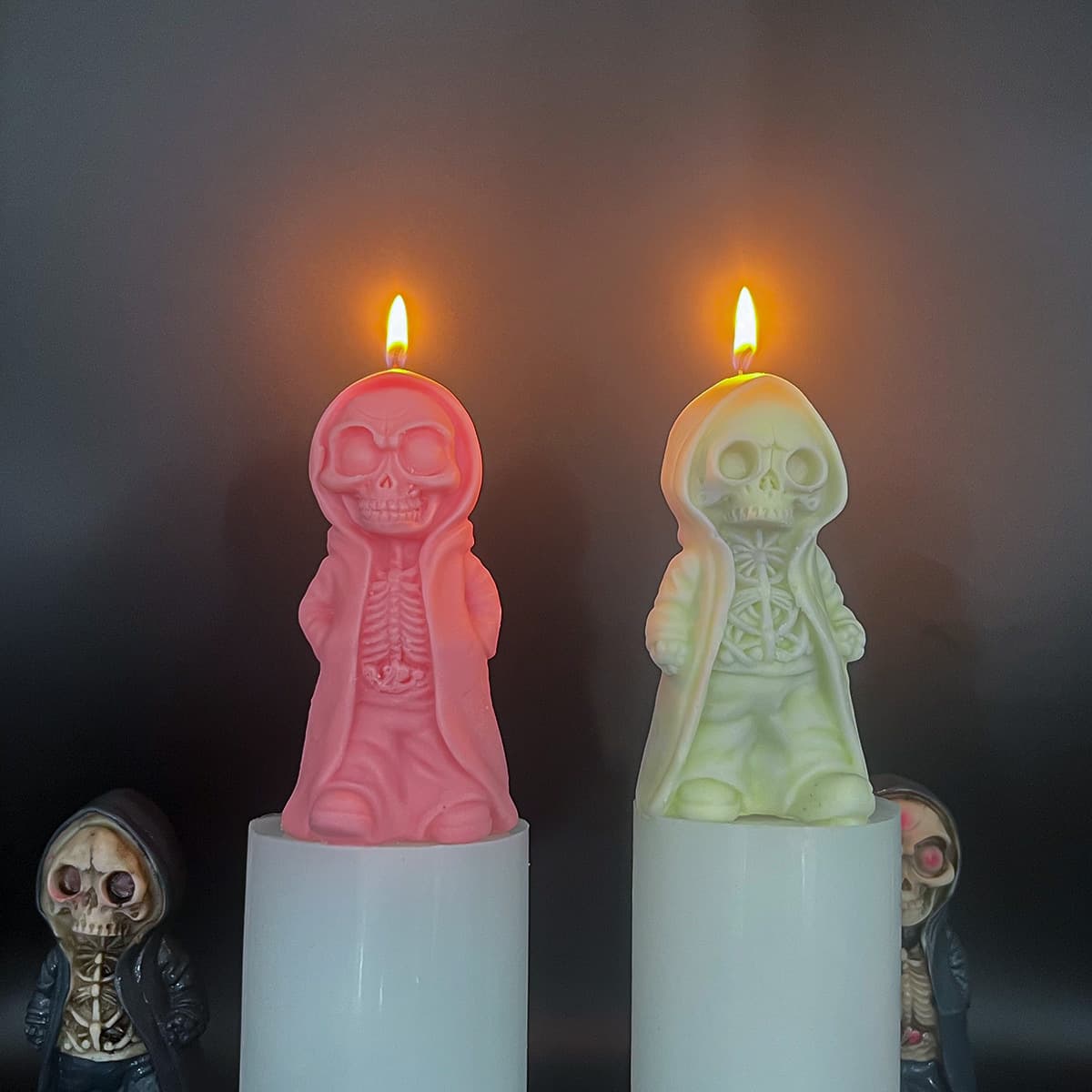3D Halloween Grim Reaper Silicone Mold - DIY Fondant Chocolate Mold, Scented Candle Mold, Soap Mold