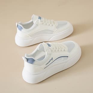 Women's Summer Mesh Shoes, Breathable Thin Pregnant Women's Sports Shoes, Small Size 34 Hollow Single Mesh Non-Tiring White Board Shoes