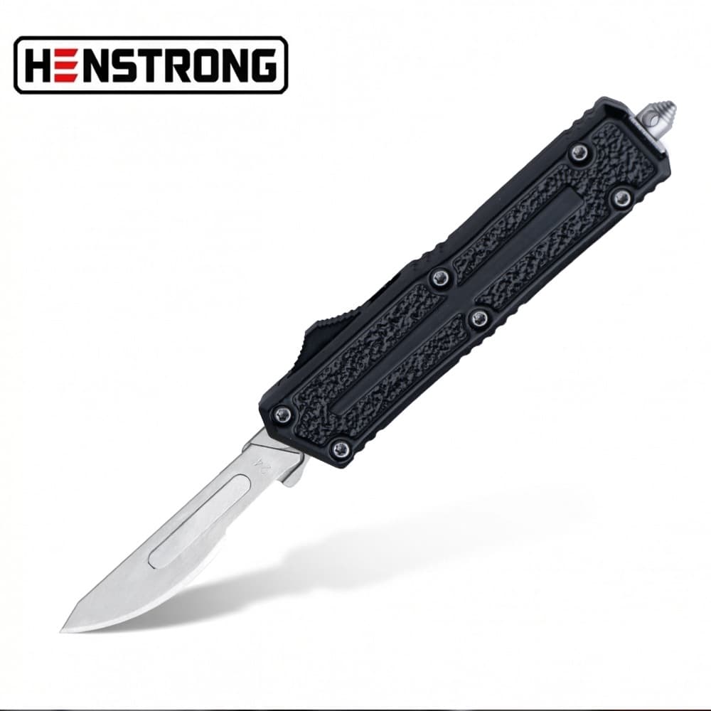 New Zinc-Aluminum Alloy Straight-Out Knife Portable Sharp Utility Knife for Opening Packages, Unboxing, Cutting Paper, Multi-Purpose