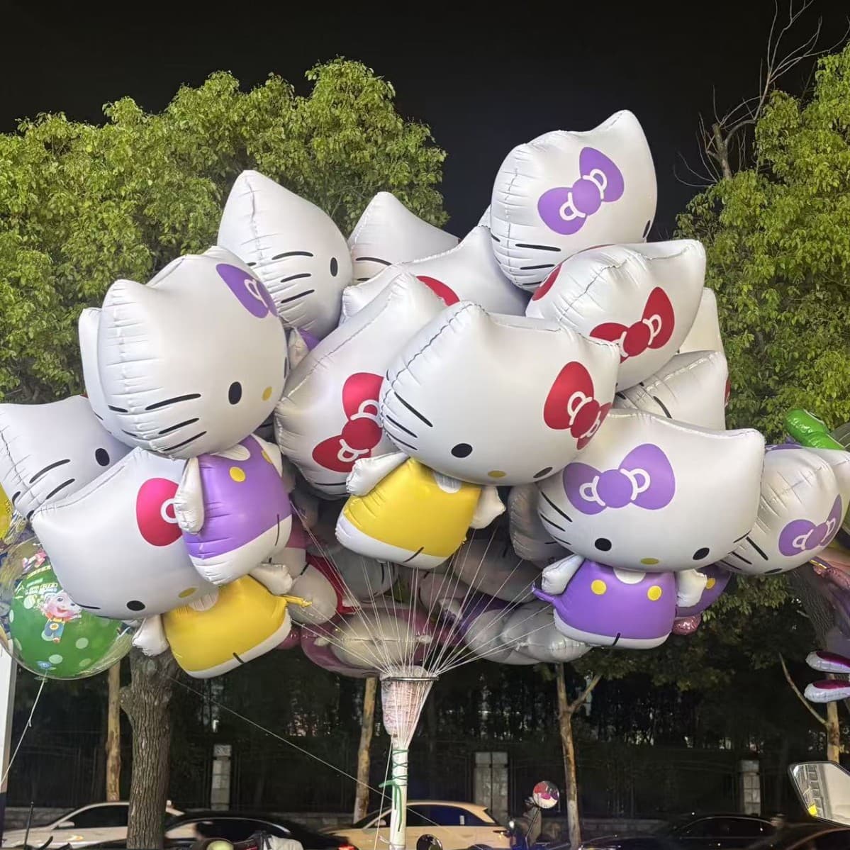 New Matte Large Hello Kitty Balloon Cartoon Floating Hot Selling Outdoor Floating Balloon Stall Balloon Self-Sealing