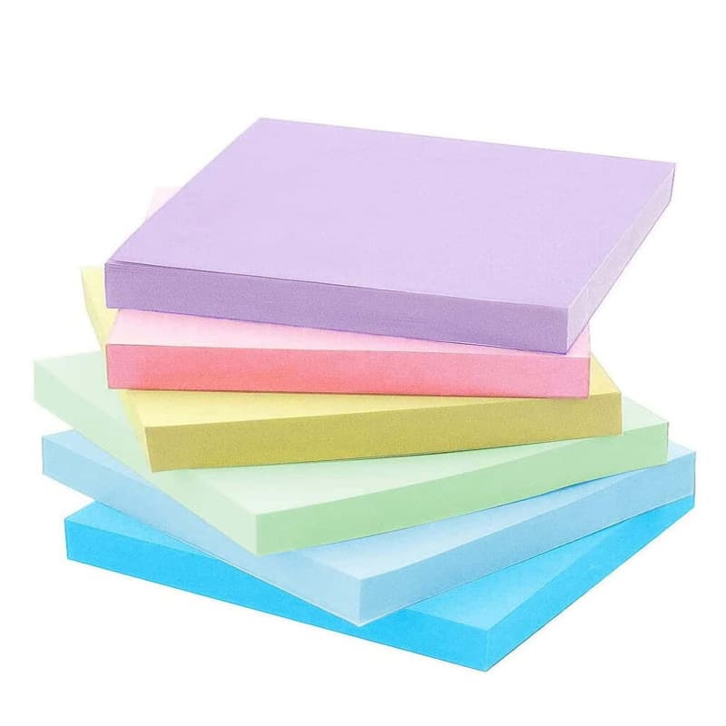 Fluorescent Color Sticky Notes 3x3 inch Student Memo Pads N Sticky Notes Hot Selling Cross-border Notebook Factory Direct