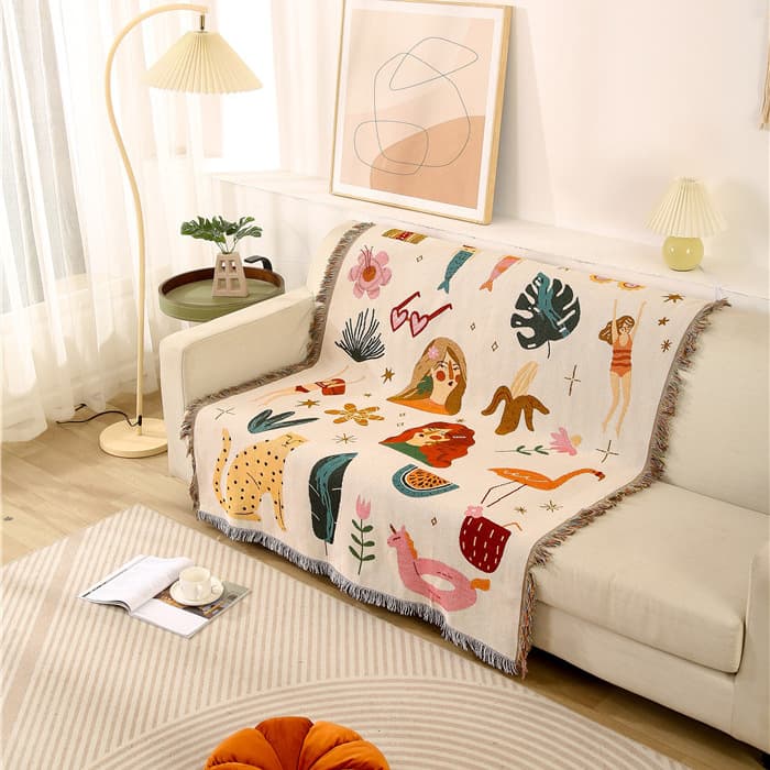 ins style four seasons sofa blanket sofa cover cloth sofa towel trunk stall leisure blanket nap blanket one piece drop shipping