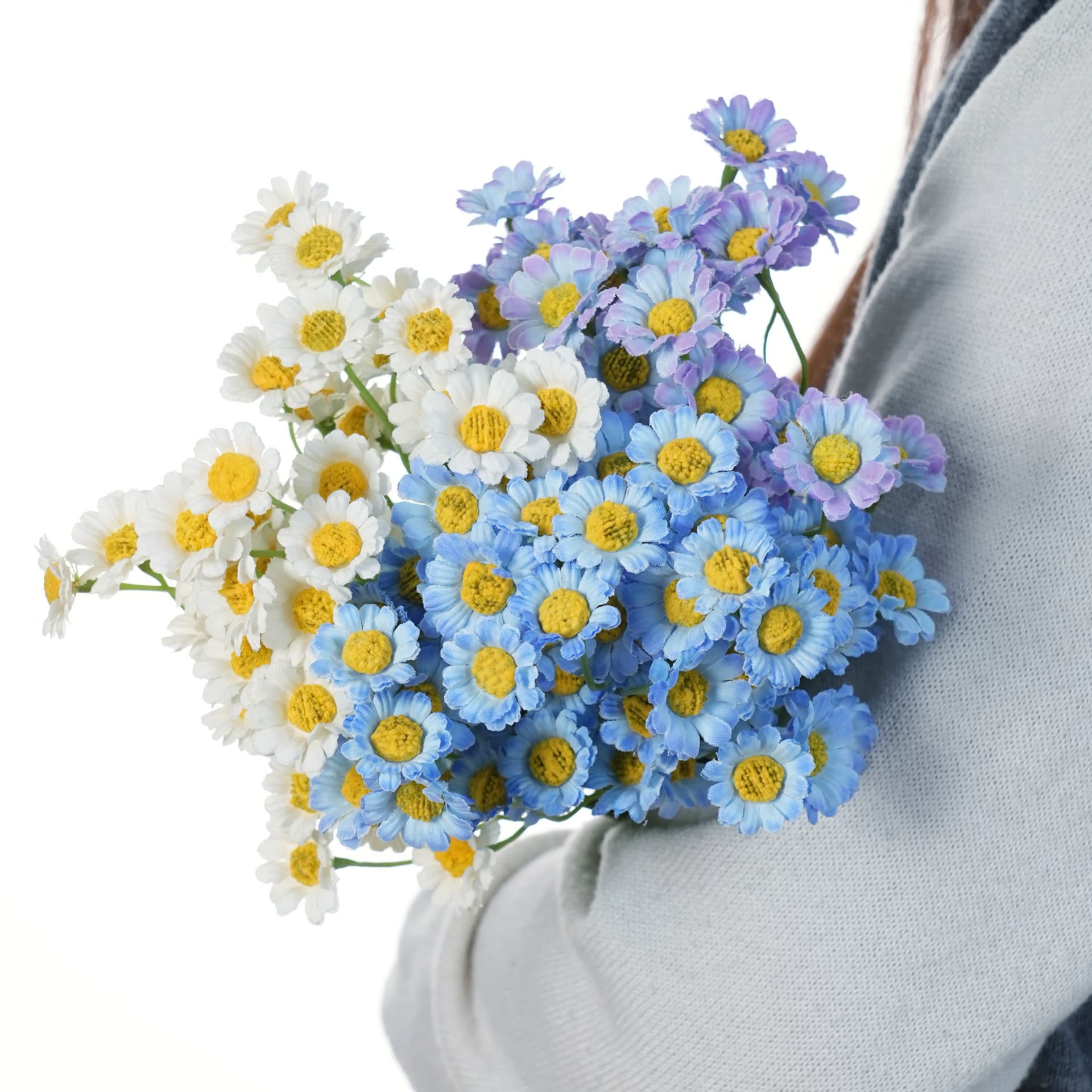 Artificial Flowers 60 Heads Chamomile Daisy Home Decoration Hotel Soft Decoration Cross-Border Hot Selling Fake Flowers