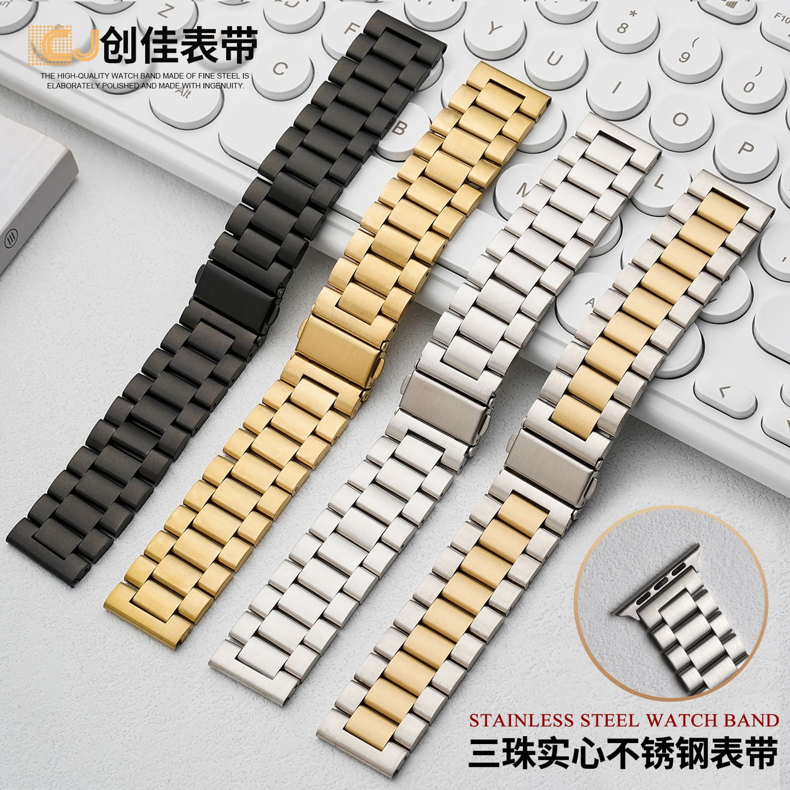 Digital Computer/smart Watch Strap - Replacement Silicone Wristband For Fitness Tracker In Black White Red Pink Yellow Blue