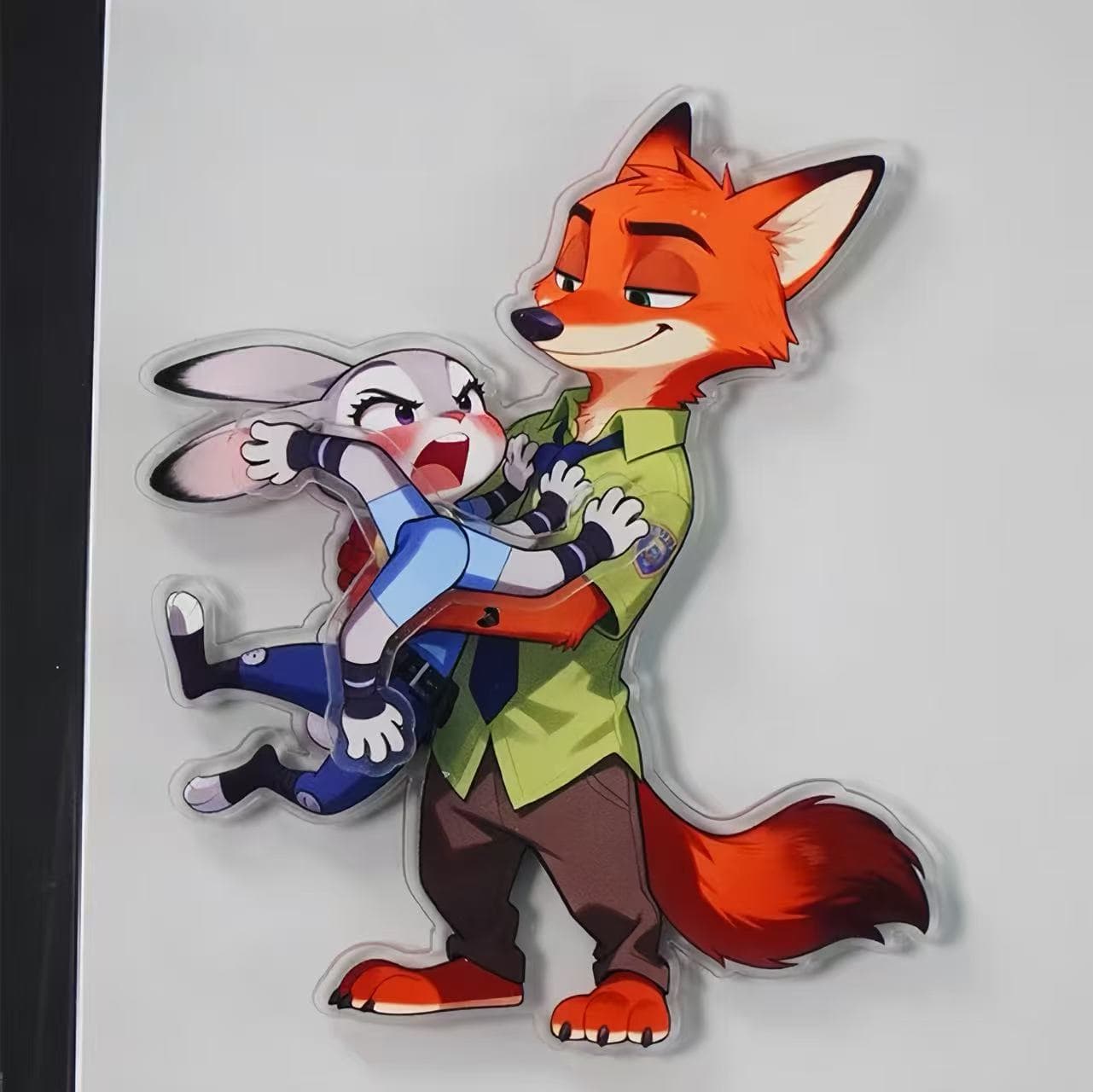 Zootopia Rotating Magnetic Refrigerator Magnet High-Looking Little Red Book Same Style Acrylic Refrigerator Decoration for Friends