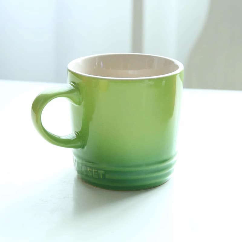 French-style Rainbow Ceramic Mug Set for Milk, Coffee, and Tea with Colorful Macaron Design, Home Use