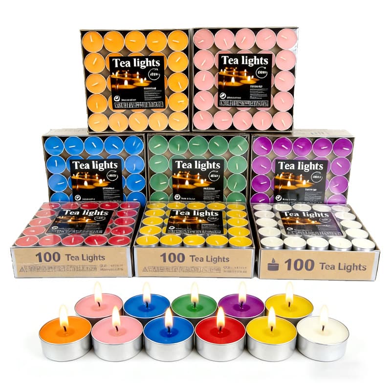 Tea Light Candle 4-8 Hours Home Warming Heating Boiling Tea Aromatherapy Small Candle Hotel KTV Round Candle Romantic Birthday