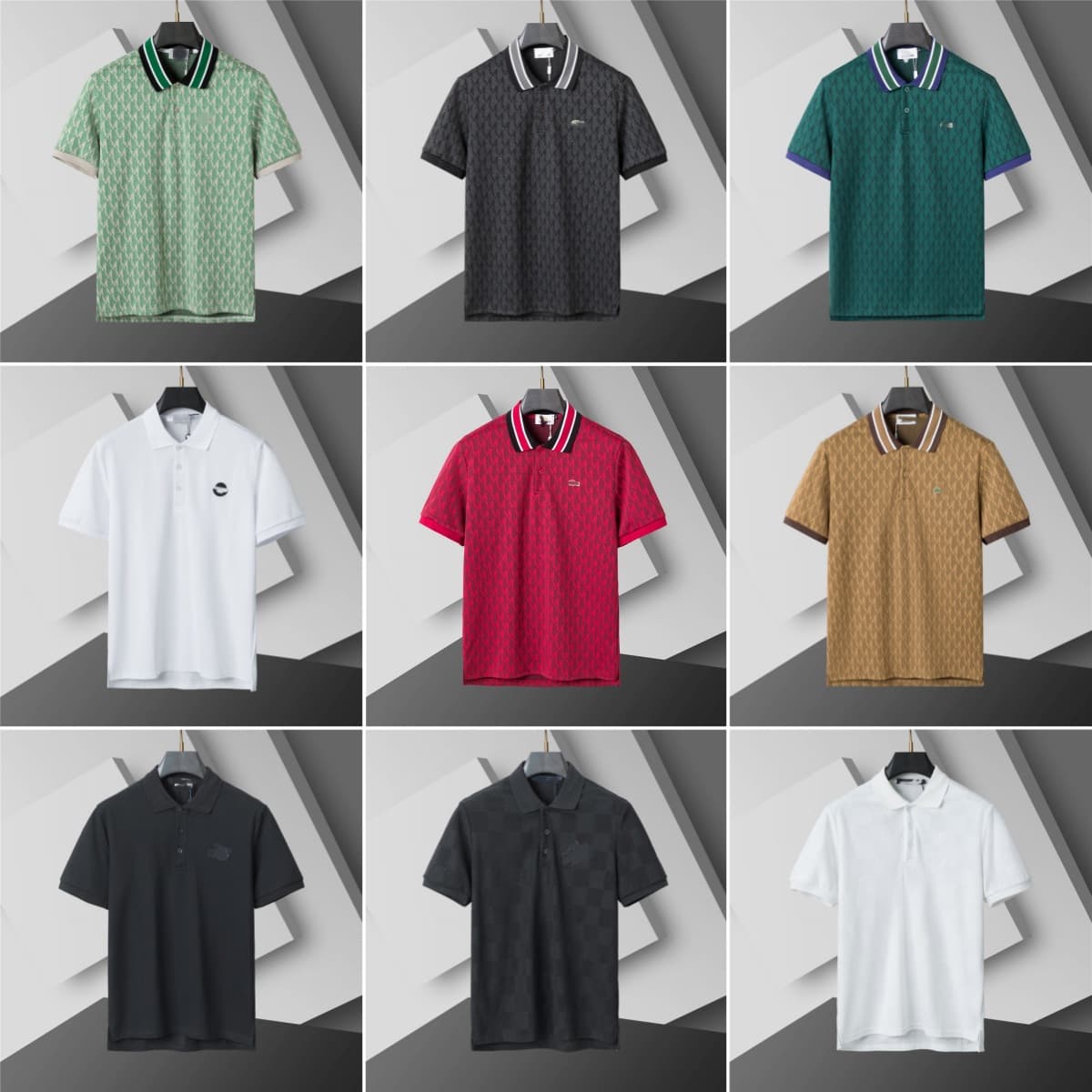 (Correct Version) 2026 Polo New Style Turn-down Collar Summer European Cross-border Short Sleeve Men's Collection T-shirt Knit