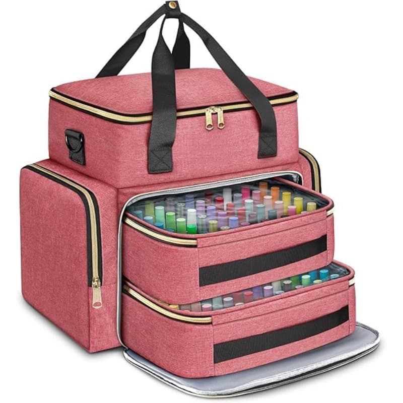 In Stock New Nail Polish Portable Bag Double Layer Nail Polish Storage Pouch Cosmetic Skincare Storage Single Shoulder Backpack