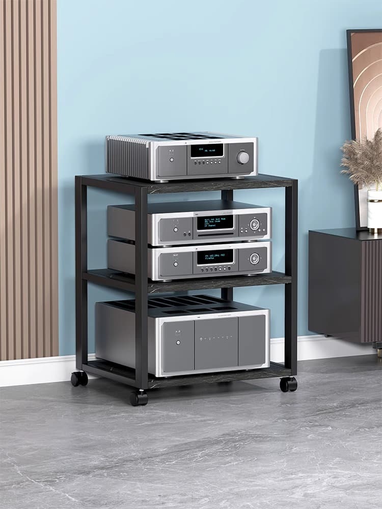 Movable amplifier rack multi-layer tube amplifier stand home speaker shelf CVD equipment stand placement rack