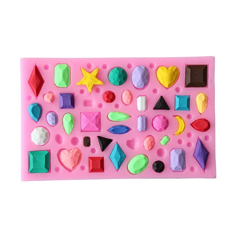 Various Shape Gem High Quality Baking Decoration Mold Silicone Fondant Cake Mold Chocolate Mousse Mold