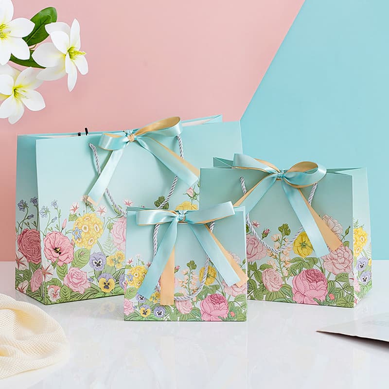 New Rose Flower Gift Bag, Cross-Border Tote Bag, Valentine's Day Gift Bag, Souvenir Gift Bag, High-End Clothing Bag