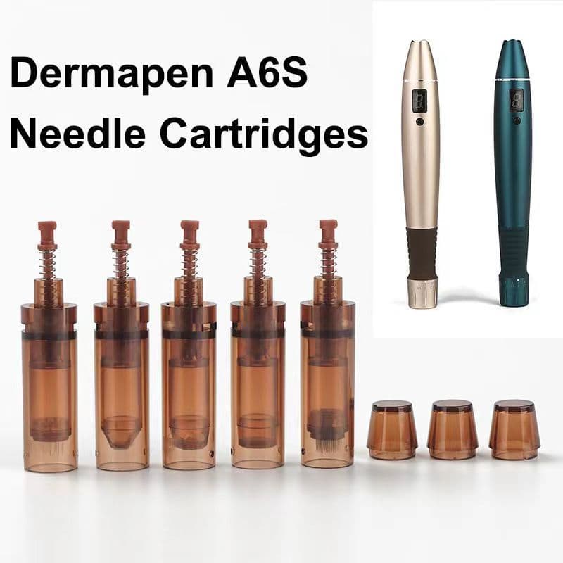 New F6S Electric Micro Needle Head 42 Needle Brown Latch Micro Needle Round Crystal Square MTS Micro Crystal Head