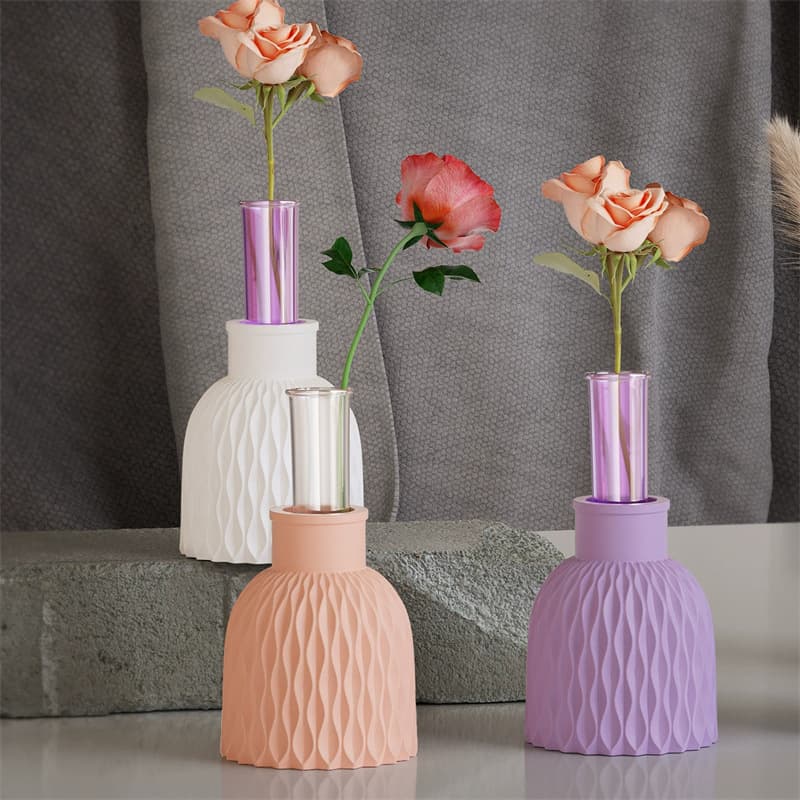 Silicone Water Ripple Vase Mold DIY Aromatherapy Gypsum Candle Base Candle Holder Silicone Mold