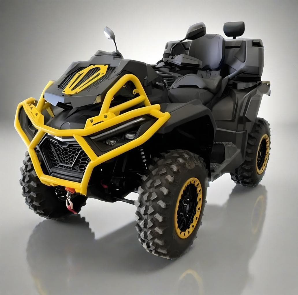 Large Beach Buggy 100CC Electronic 4WD Switching Motorcycle ESC Assisted 4WD ATV Off-Road All-Terrain Vehicle
