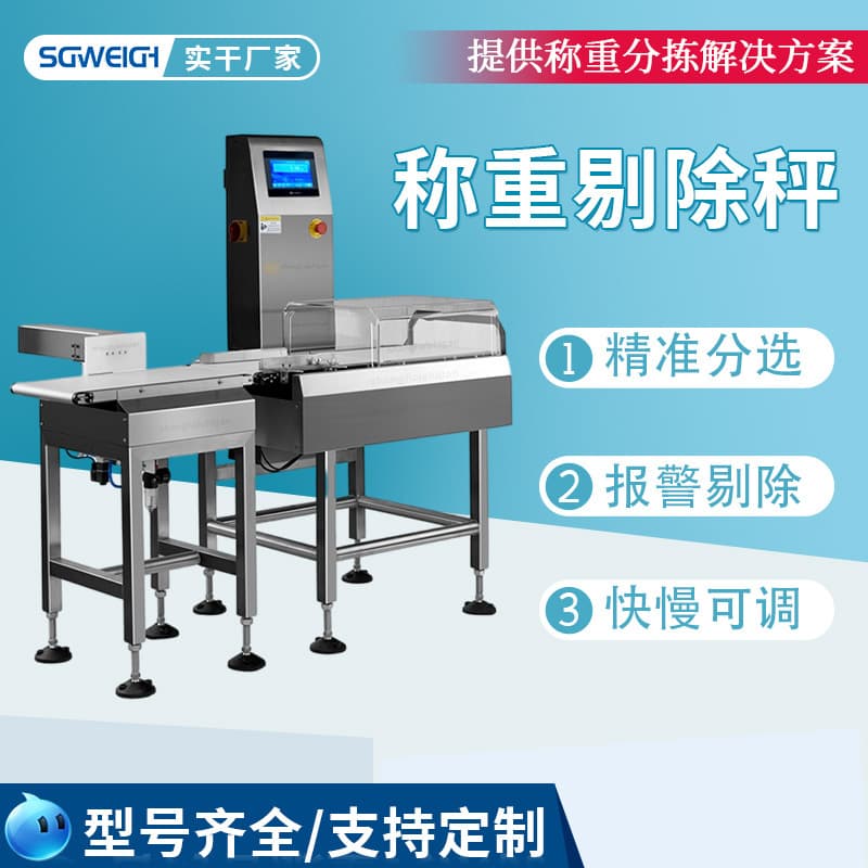 Weighing Machine Online Checkweigher Belt Scale Conveyor Checkweigher Rejection Machine Manufacturer