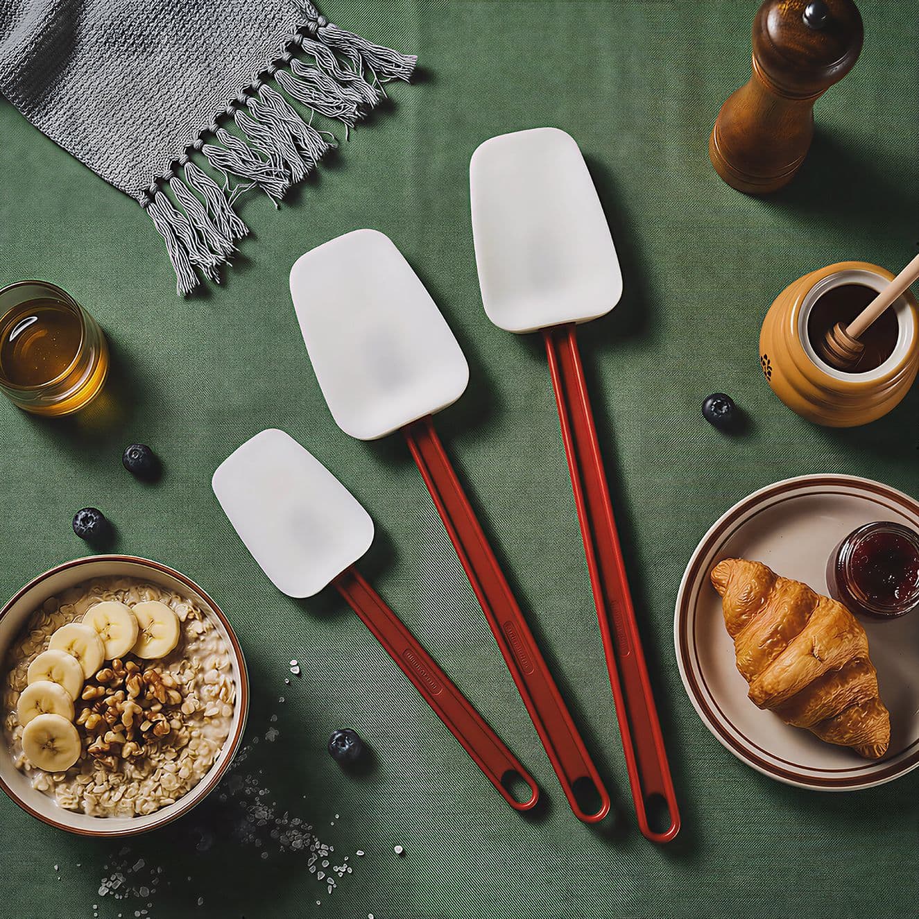 Cross-border Household Silicone Spatula Baking Cream Spatula Kitchen Cream Cake Spatula Household Jam Spatula Wholesale