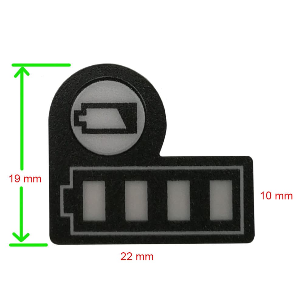 LED Light Stickers, Button Decals BL1830 BL1430 for 18V and 14.4V Lithium Batteries, 10 Pieces