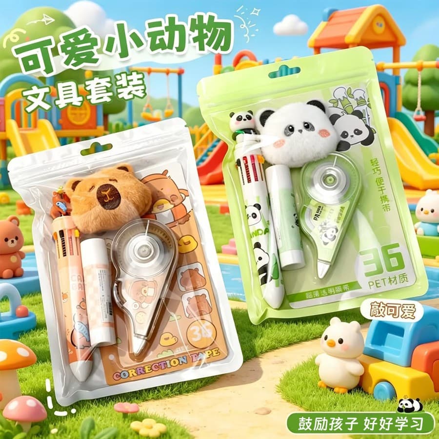 High-quality stationery set, reward for kindergarten class, elementary school learning supplies, souvenir, graduation gift