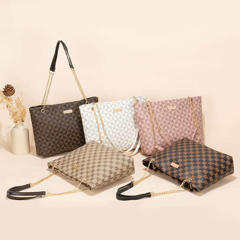 Women's Bag Wholesale 2023 Cross-Border Direct Supply Factory Direct Sale Women's Large Bags Floral Pattern Large Capacity Shoulder Bag