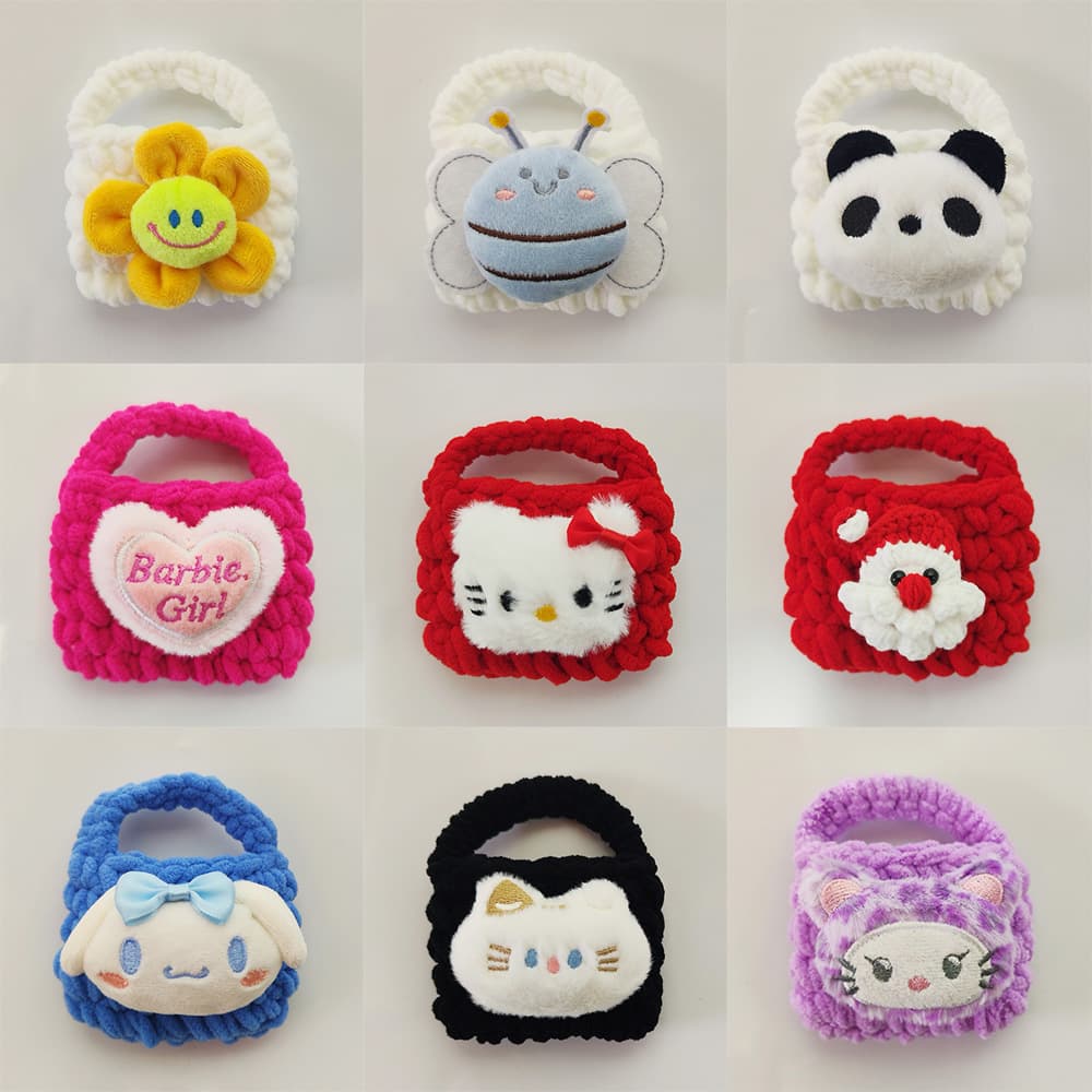Hand-knitted coin purse, universal Bluetooth AirPods 2 earphone protective case, cute woven storage bag, earphone bag