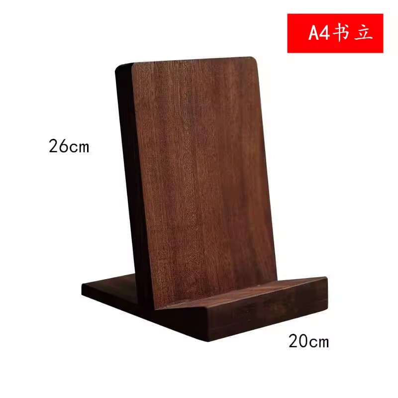 Vintage Wooden Bookends Book Stand Solid Wood Bookstore Flat Support Phone Holder Tsutaya Books Xinhua Bookstore