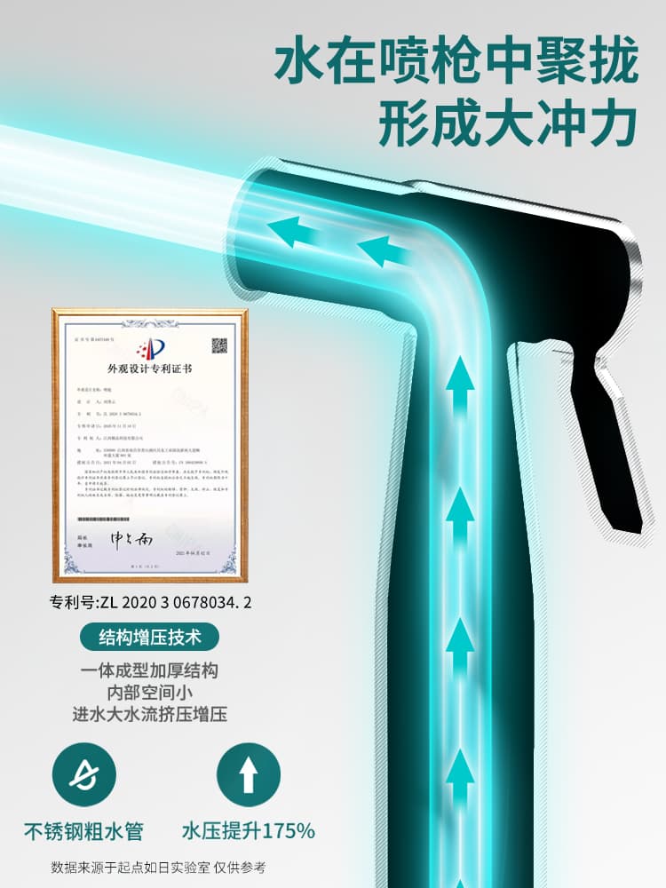 Household Toilet Spray Gun Faucet Flusher Spray Head Bathroom Flush Gun High Pressure Booster
