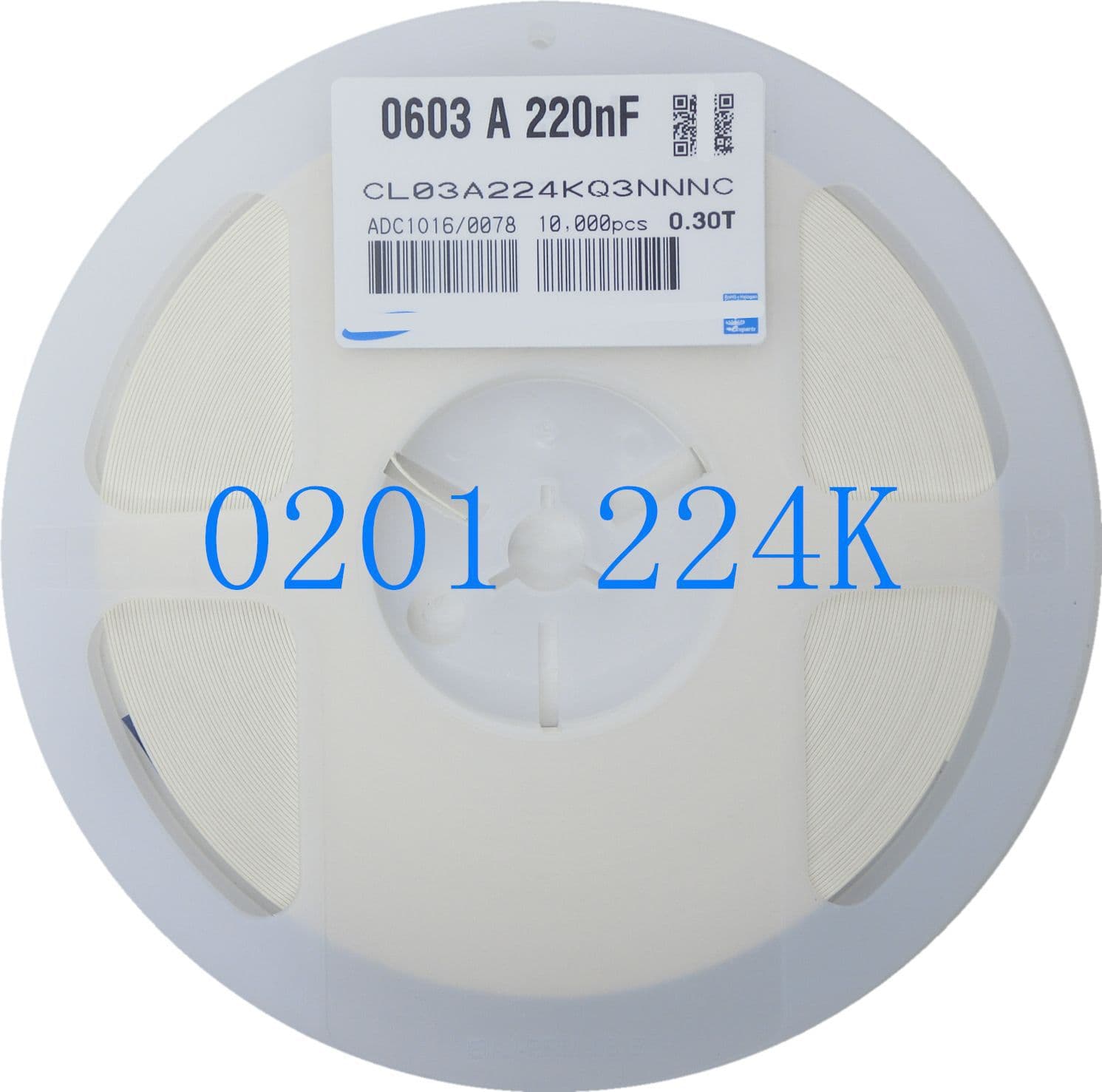 SMD Capacitor 0201 224K 6.3V X5R Ceramic MLCC Capacitor 0.22uF=220nF