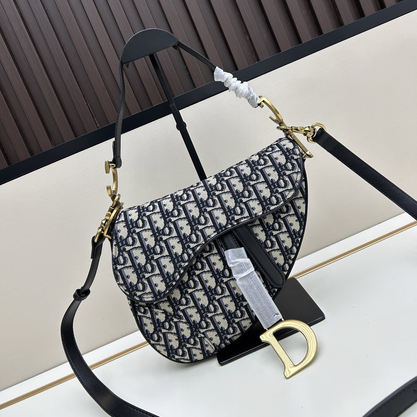 D Brand Women's Bag Underarm Bag Trendy Shoulder Crossbody Bag Saddle Bag Blue Handbag Embroidered Bag All-Over Print Wide Shoulder Strap