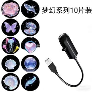 Cross-border Hot Selling Starry Sky Moon Lamp Bedroom Creative LED Night Light LOGO Projection Lamp Internet Celebrity Background Light