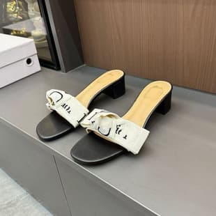 Summer New Bow Tie One-Strap Sandals, Women's Fabric Flat Sandals, D Brand Fashionable Versatile Outdoor High Heel Sandals