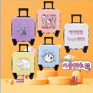 Kids Luggage 18 inch Custom Logo Large Capacity Cartoon Cute Trolley Case with Universal Wheels and Password Lock Travel Suitcase