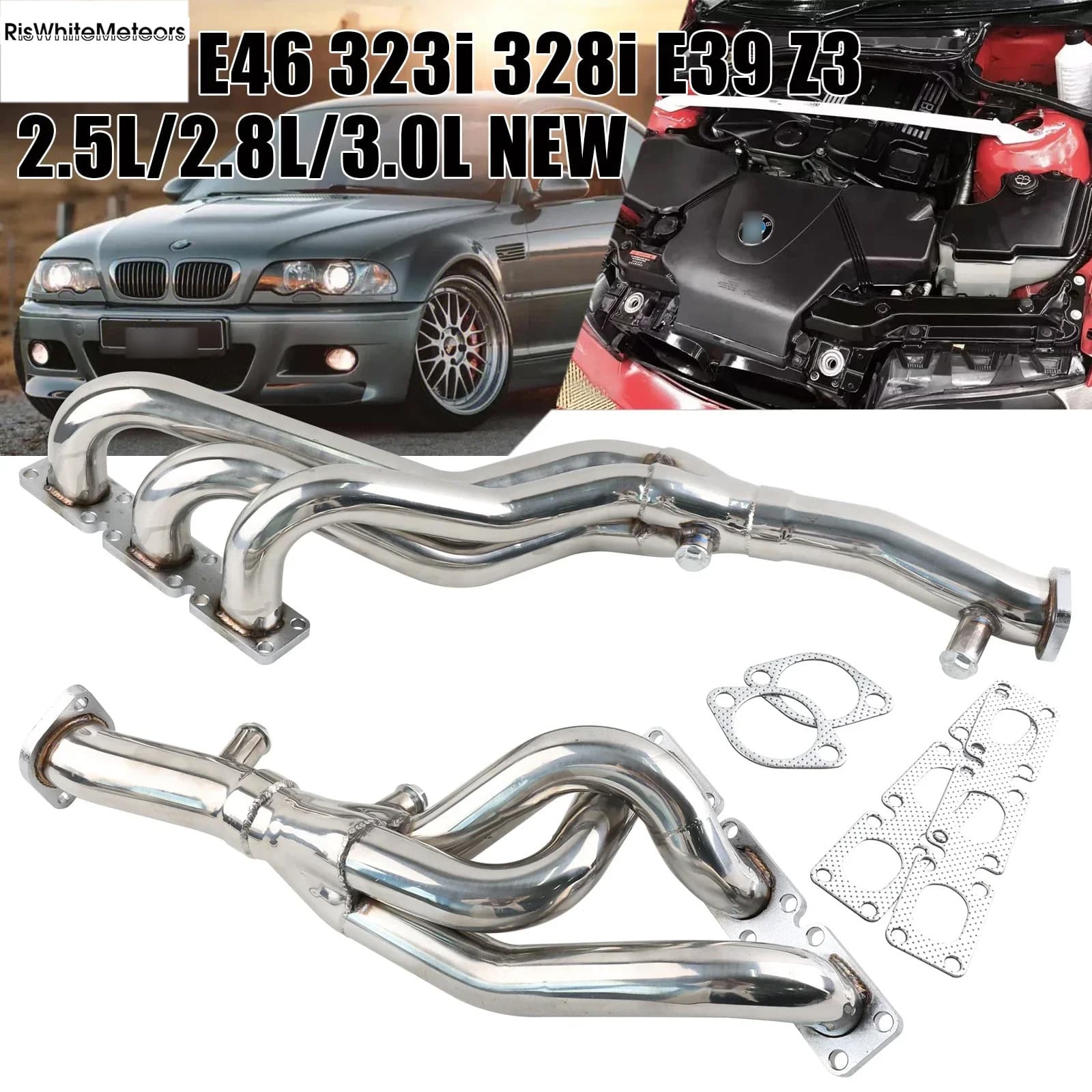 Cross-Border Exhaust Pipe Head Section Is Suitable for Bmw E46 323I 328I E39 Z3 2.5L 2.8/3.0L M52